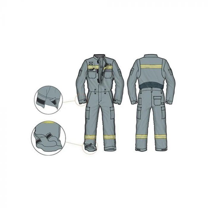YOU 838201 Alev Almaz Antistatik Tulum - Fire Blocker 200